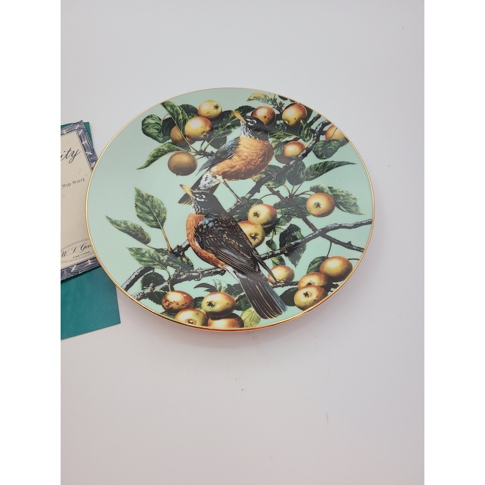 Carl Brenders Summer Gold: The Robin Collector Plate with COA and Box